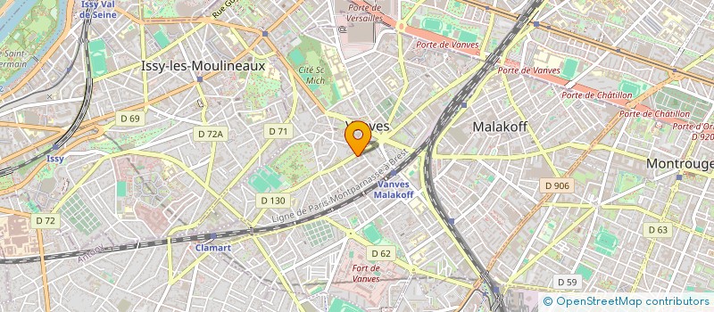 localisation de l'entreprise MADAME CAROLINE NAETT  VANVES