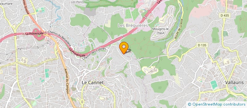 localisation de l'entreprise MADAME CAROLINE NEEL à LE CANNET
