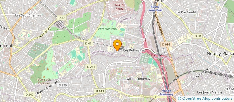 localisation de l'entreprise MADAME CAROLINE NESTOR à MONTREUIL
