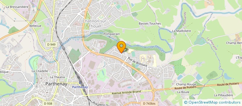 localisation de l'entreprise MADAME CAROLINE NEUILLE  PARTHENAY