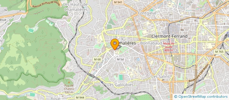 localisation de l'entreprise MADAME CAROLINE NEYRIAL  CHAMALIERES