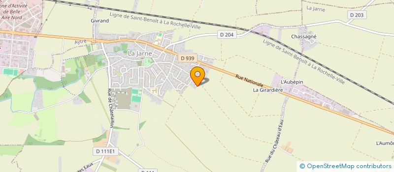 localisation de l'entreprise MADAME CAROLINE NICOLAS  LA JARNE