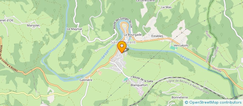 localisation de l'entreprise MADAME CAROLINE NIVOIX  SAINT-LAURENT-D'OLT