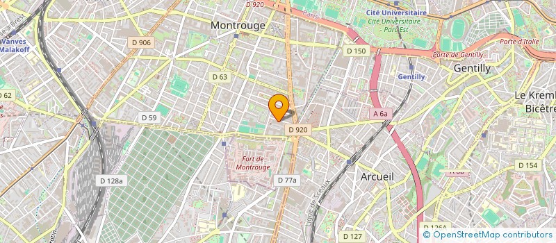 localisation de l'entreprise MADAME CAROLINE NOGUERAS  MONTROUGE