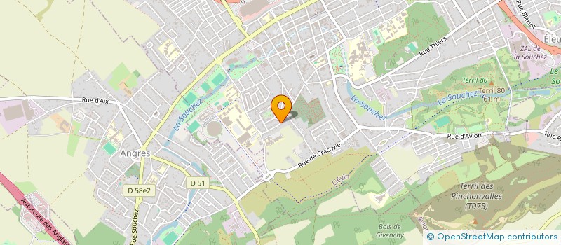 localisation de l'entreprise MADAME CAROLINE NORMA BERTOZZI  LIEVIN