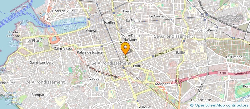 localisation de l'entreprise MADAME CAROLINE NORMAND à MARSEILLE