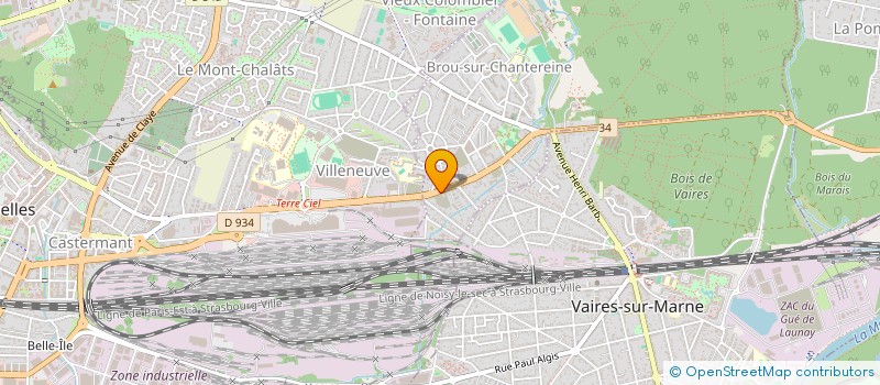 localisation de l'entreprise MADAME CAROLINE NSEKA  BROU-SUR-CHANTEREINE