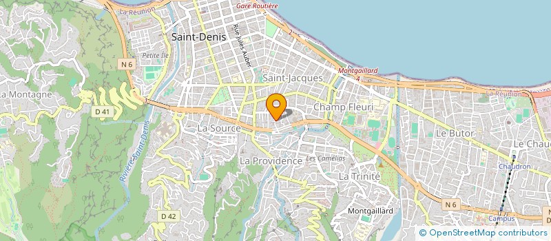 localisation de l'entreprise MADAME CAROLINE NURBEL  SAINT-DENIS