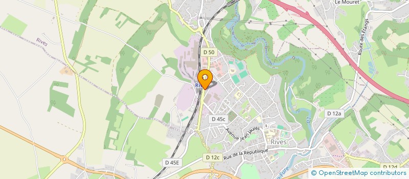 localisation de l'entreprise MADAME CAROLINE OBERLIN  RIVES