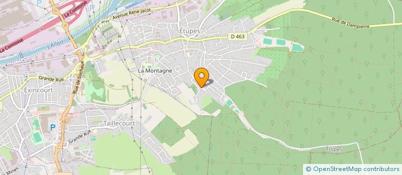 localisation de l'entreprise MADAME CAROLINE OCLER  ETUPES