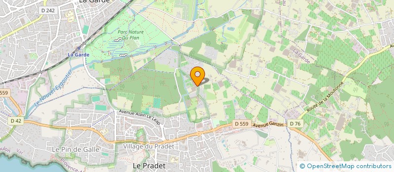 localisation de l'entreprise MADAME CAROLINE OCONEL  LE PRADET