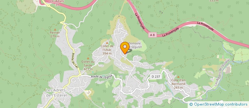 localisation de l'entreprise MADAME CAROLINE OHANNESSIAN  LES ADRETS-DE-L'ESTEREL