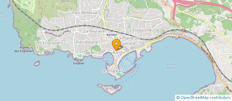 localisation de l'entreprise MADAME CAROLINE OLIVIER à BANDOL