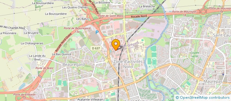 localisation de l'entreprise MADAME CAROLINE ONDOUA  RENNES