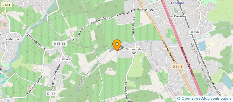 localisation de l'entreprise MADAME CAROLINE ORMAND  MARTILLAC