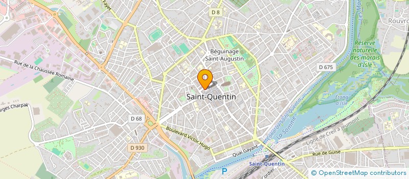 localisation de l'entreprise MADAME CAROLINE OTTEVAERE à SAINT-QUENTIN