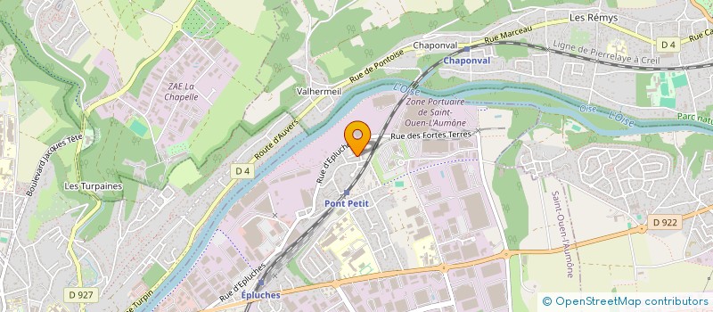 localisation de l'entreprise MADAME CAROLINE PACE  SAINT-OUEN-L'AUMONE