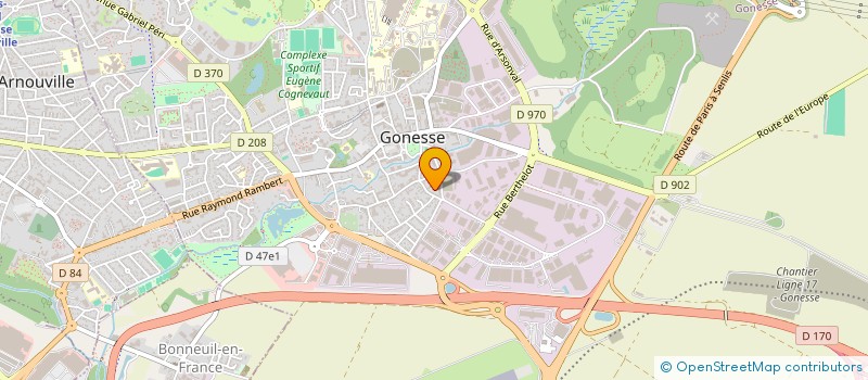 localisation de l'entreprise MADAME CAROLINE PAGARD à GONESSE