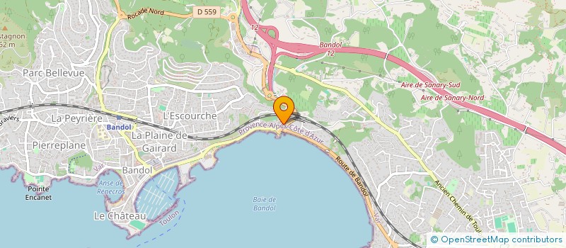 localisation de l'entreprise MADAME CAROLINE PALLARD  BANDOL