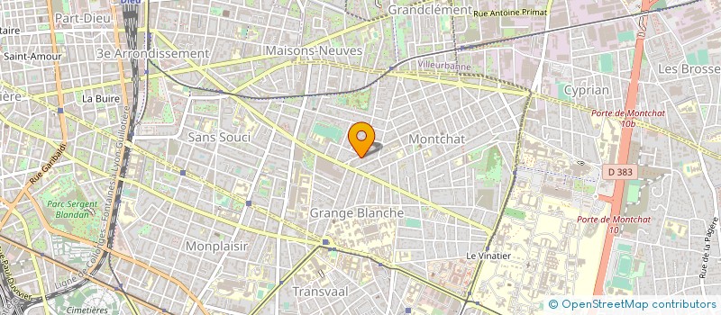 localisation de l'entreprise MADAME CAROLINE PANE  LYON