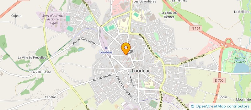localisation de l'entreprise MADAME CAROLINE PARADIS à LOUDEAC