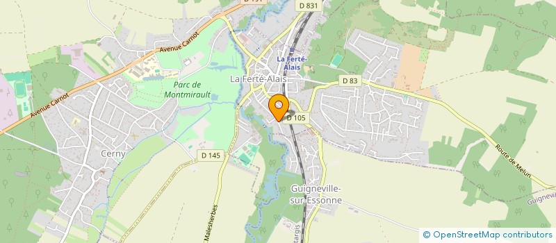 localisation de l'entreprise MADAME CAROLINE PARADIS  LA FERTE-ALAIS