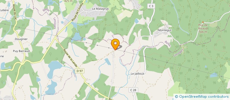localisation de l'entreprise MADAME CAROLINE PARBAUD à BONNAC-LA-COTE