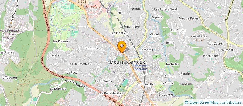 localisation de l'entreprise MADAME CAROLINE PARIS  MOUANS-SARTOUX