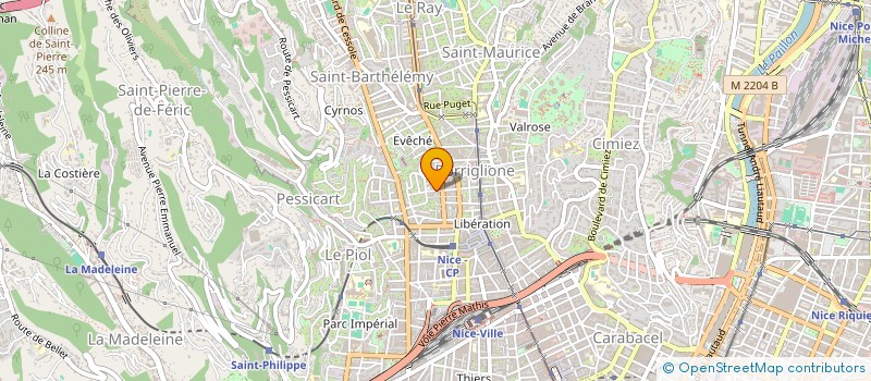 localisation de l'entreprise MADAME CAROLINE PARISET à NICE