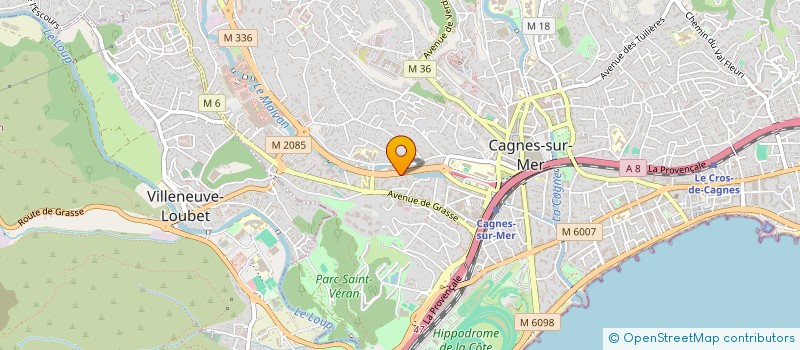 localisation de l'entreprise MADAME CAROLINE PASCAL  CAGNES-SUR-MER