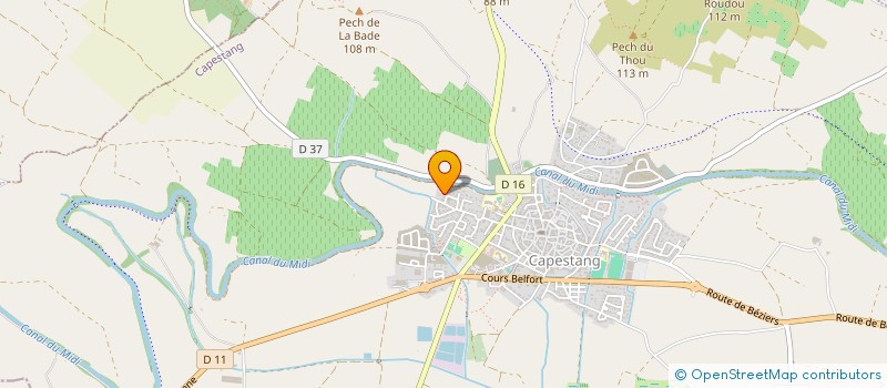 localisation de l'entreprise MADAME CAROLINE PATTE  CAPESTANG