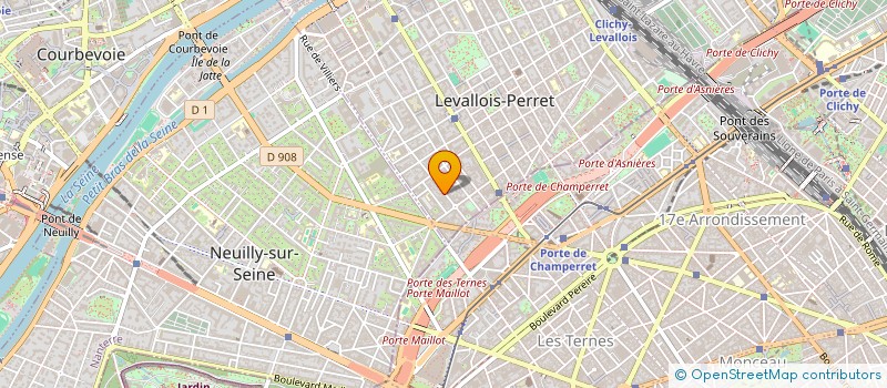 localisation de l'entreprise MADAME CAROLINE PAULET à LEVALLOIS-PERRET