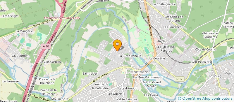 localisation de l'entreprise MADAME CAROLINE PAUWELS  MONTBAZON