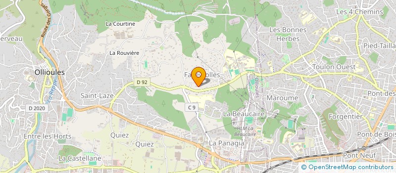 localisation de l'entreprise MADAME CAROLINE PECOT  OLLIOULES