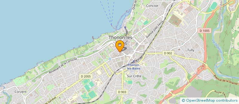 localisation de l'entreprise MADAME CAROLINE PEILLEX à THONON-LES-BAINS