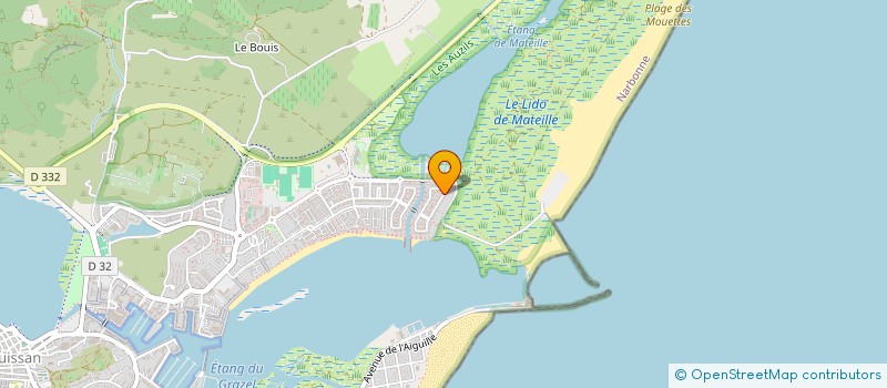 localisation de l'entreprise MADAME CAROLINE PELLE  GRUISSAN