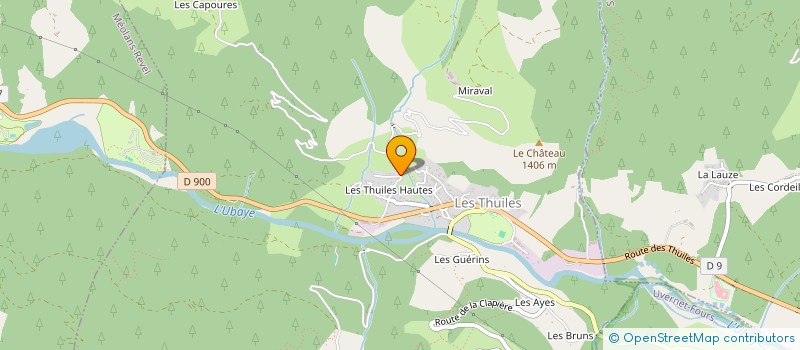 localisation de l'entreprise MADAME CAROLINE PELLY  LES THUILES