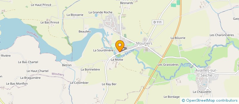 localisation de l'entreprise MADAME CAROLINE PENAULT  MOUTIERS