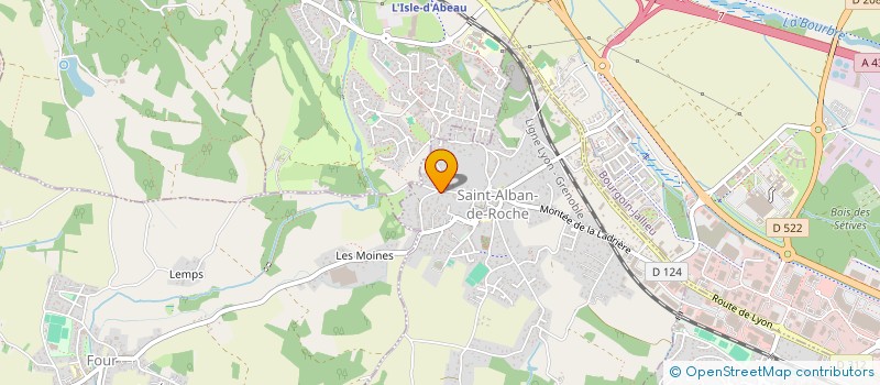 localisation de l'entreprise MADAME CAROLINE PEREZ  SAINT-ALBAN-DE-ROCHE