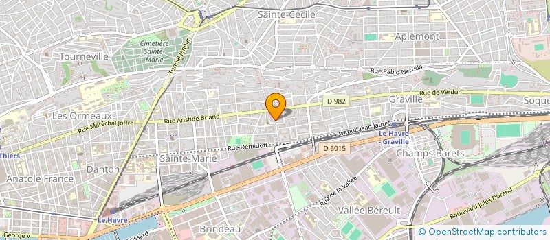 localisation de l'entreprise MADAME CAROLINE PERLEIN  LE HAVRE