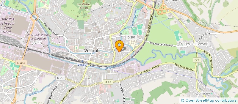 localisation de l'entreprise MADAME CAROLINE PERNET  VESOUL