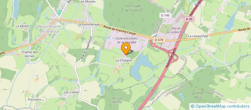 localisation de l'entreprise MADAME CAROLINE PERNIN  BEAUREPAIRE-EN-BRESSE