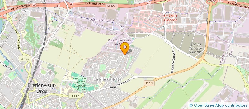 localisation de l'entreprise MADAME CAROLINE PERRELLE  MORIGNY-CHAMPIGNY