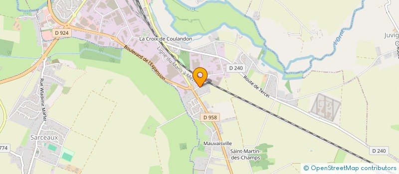 localisation de l'entreprise MADAME CAROLINE PERRET à ARGENTAN