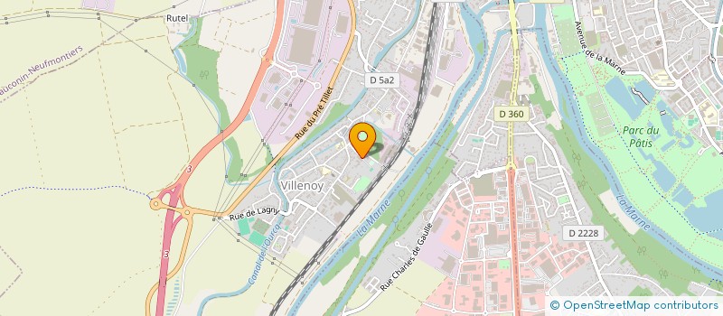 localisation de l'entreprise MADAME CAROLINE PERRIER  VILLENOY