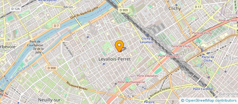 localisation de l'entreprise MADAME CAROLINE PETIT à LEVALLOIS-PERRET