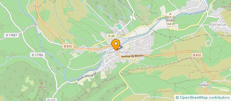 localisation de l'entreprise MADAME CAROLINE PETIT  PRADES-SUR-VERNAZOBRE