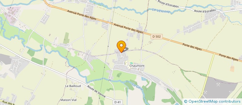 localisation de l'entreprise MADAME CAROLINE PEUDEPIECE  EYZIN-PINET