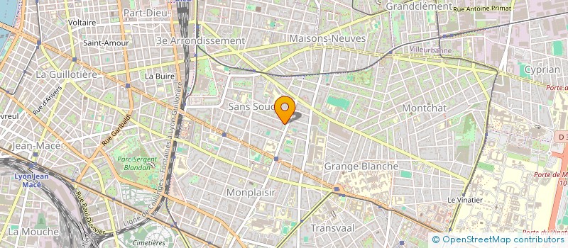 localisation de l'entreprise MADAME CAROLINE PEYRAUD POULAT  LYON