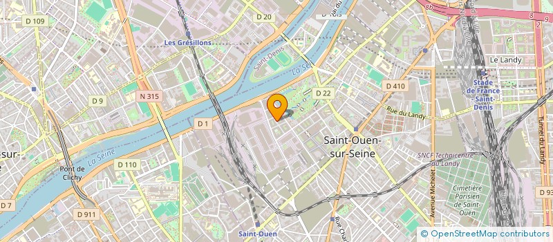 localisation de l'entreprise MADAME CAROLINE PHAK à SAINT-OUEN-SUR-SEINE